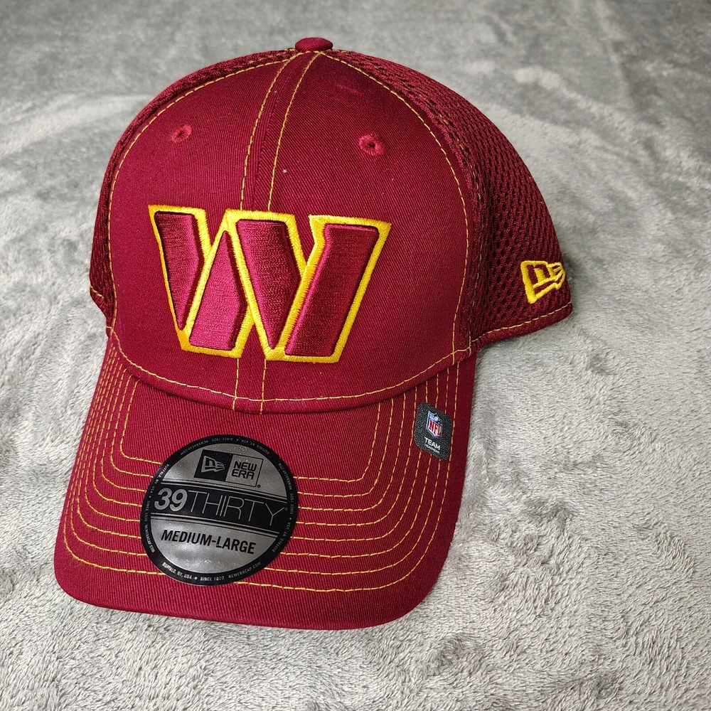 New Era Washington Commanders NFL Red Classic 39Thirty Stretch Flex‎ Fit Hat Cap